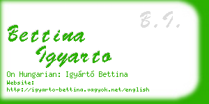 bettina igyarto business card